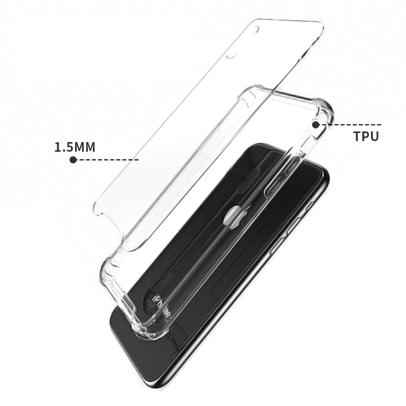 10Pcs For iPhone 14 Plus 1.5mm Corner Protection Phone Cover Acrylic + TPU Clear Phone Case 10Pcs For iPhone 14 Plus 1.5mm Corner Protection Phone Cover Acrylic + TPU Clear Phone Case